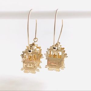 San Francisco Cable Car Articulating 3D Earrings